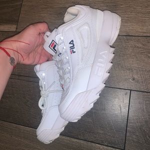 White fila sneakers